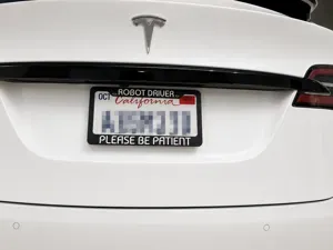 Tesla FSD License Plate Holder