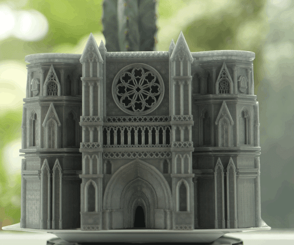 Gothic Cathedral Flower Pot - With Water channels