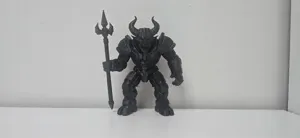 Mecha Demon with Trident Holiday Robot