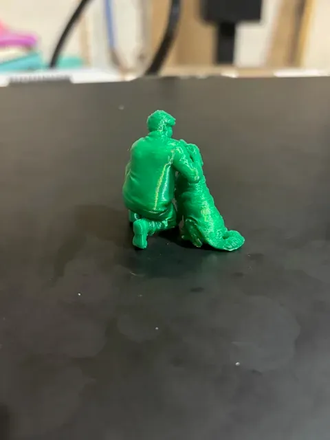 diorama miniatures - man petting dog — Image 5 of 9