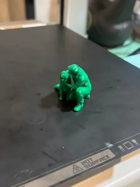 diorama miniatures - man petting dog — Image 8 of 9