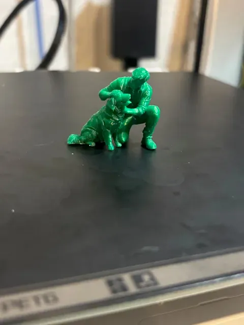 diorama miniatures - man petting dog — Image 9 of 9