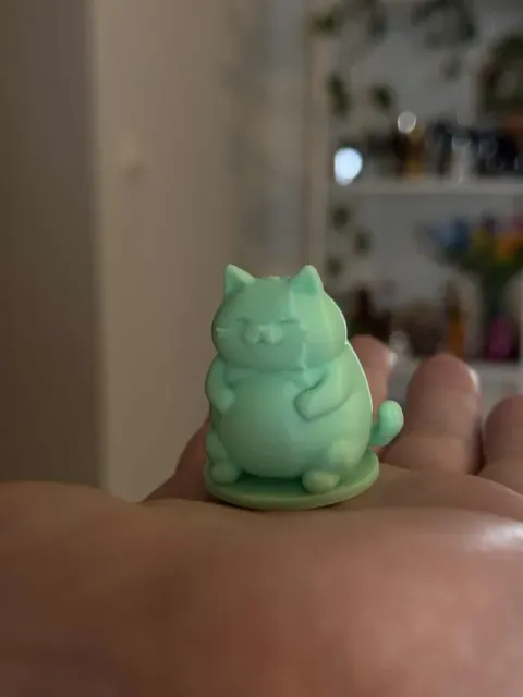 Stuffed Chibi Cat – Overfed & Overcute Figurine — Image 4 of 4