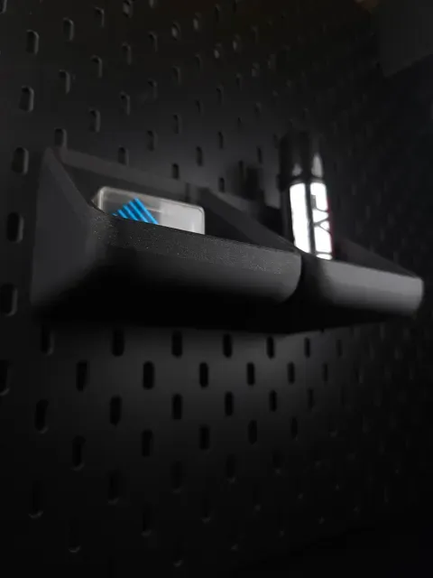 Modular SKADIS Bin shelf – no support - Snap‑Fit — Image 2 of 6