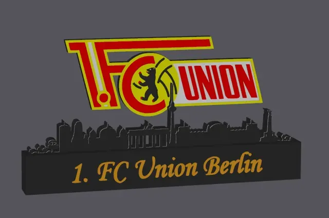 1. FC Union Berlin with skyline of Berlin Germany — Фото 4 из 4