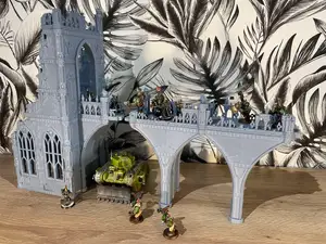 Wargame terrain Bridge Melassa Imperial ruins