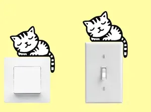 Sleeping cat light switch design