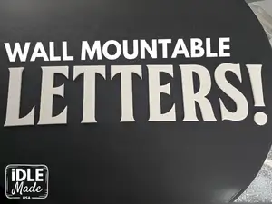 Wall Letters - Mount w/ Command Strips - Full set