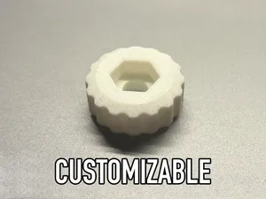 Knob generator for screws with hex head