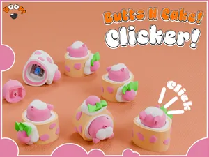 Butts N Cake Fidget Clickers' Toy - Pig