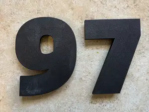 180mm / 7 inch high house number