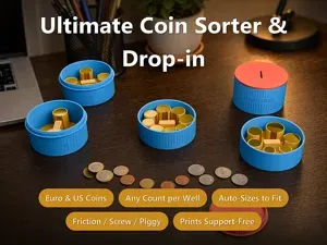 Ultimate Parametric Coin Sorter & Drop-in — Vessel