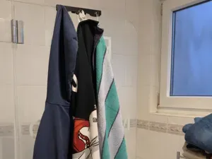 Triple towel hook for bathroom