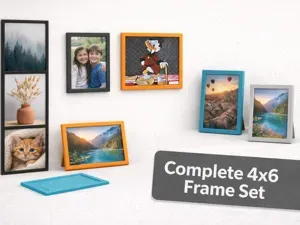 4x6 Photo Frame Set | Wall & Standing