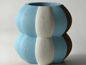 Fluffy Sturdy Vase Mode Planter – STL & 3MF