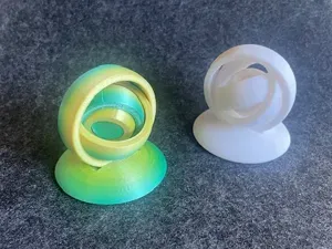 Spinning Fidget Ring Base Print in Place Gyro
