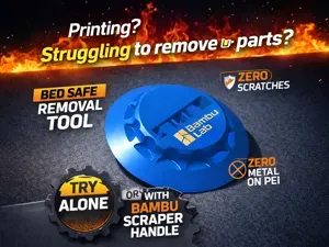 Round Scraper – Removal Tool for PEI & Build Plate