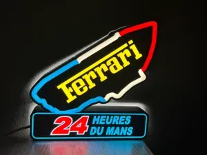 Ferrari Lightbox LED Sign – Ferrari 24H Le Mans