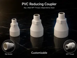 Pipe Coupler - Female Slip/Male Threaded Reducing