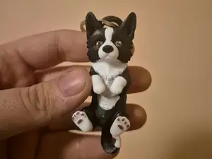 Border Collie (Prick Ears) - Articulated Keychain