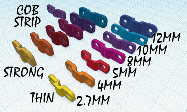 Clip for COB LED Strip ALL SIZES