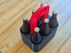 6-Bottle Beer Carrier – Multi-Material Print