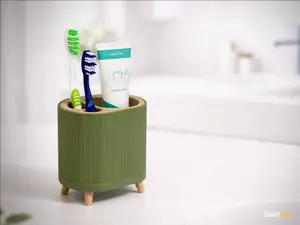 Bathroom Toothbrush Organizer - 2 Brushes