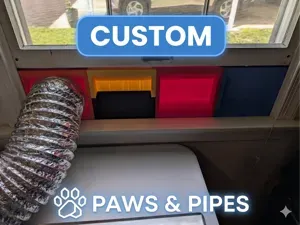 Paws&Pipes Parametric Cat Door & Pipe Window Adapt