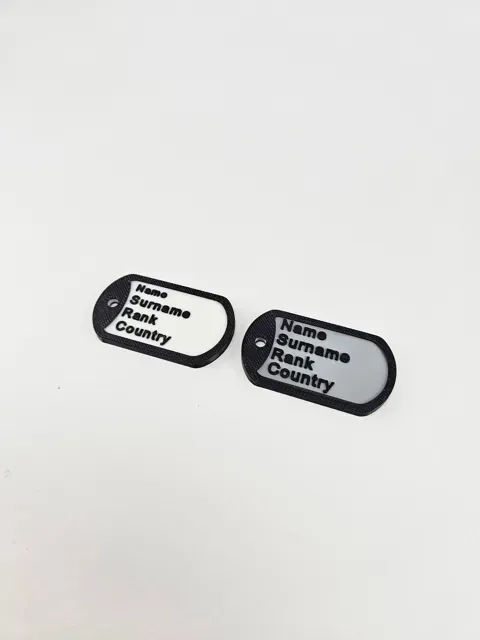 Custom Military Dog Tag Keychain — Фото 2 из 5