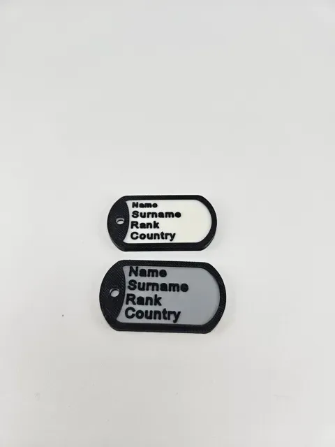 Custom Military Dog Tag Keychain — Фото 4 из 5