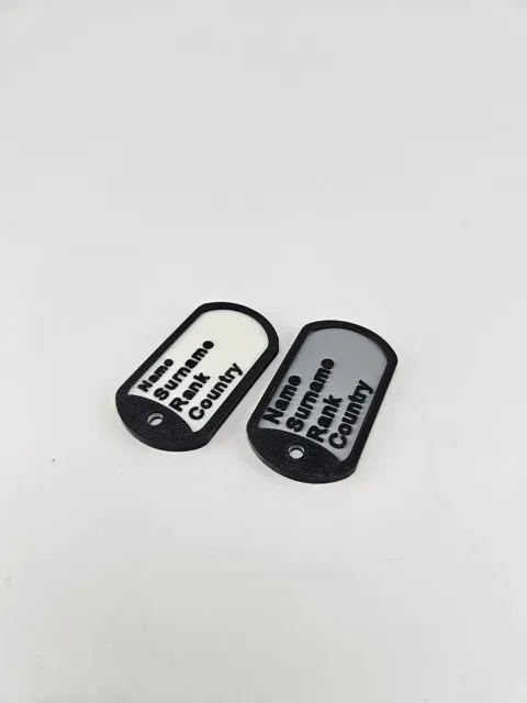 Custom Military Dog Tag Keychain — Фото 3 из 5