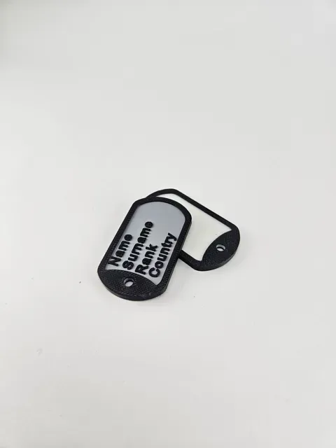 Custom Military Dog Tag Keychain — Фото 5 из 5