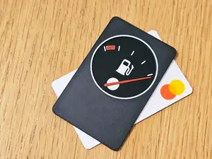 Full fuel tank! I'm so rich! credit card/keychain