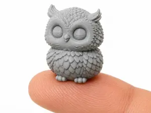 World’s Smallest Owl – Tiny Micro 3D Print