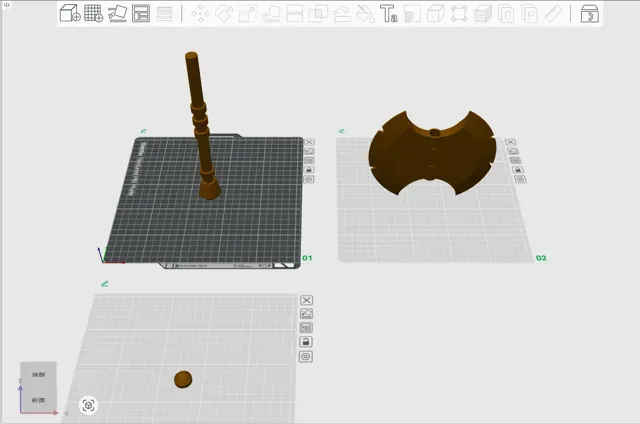 Roblox Rivals Battle Axe | SolidWorks Remodeled 3D — Фото 5 из 6
