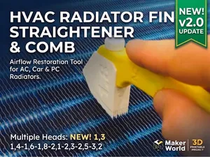 HVAC & Radiator Fin Straightener Comb