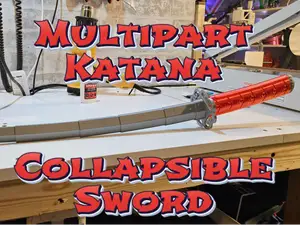 Multipart Collapsible Katana & Tsuba guard