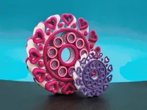 "Heart" Valentine's Fidget Spinner! Heavy Duty