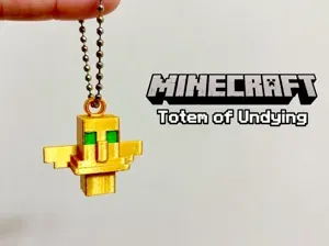 Minecraft Totem of Undying Keychain