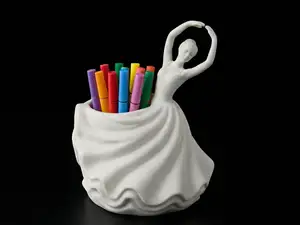Ballerina Pen Holder – Elegant Desk Sculpture