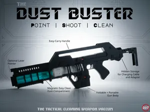 DUST BUSTER - Tactical Handheld Vacuum Cleaner Gun