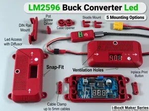 LM2596 Buck Converter Display Case | Snap-Fit