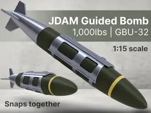 JDAM 1,000lbs Guided Bomb GBU-32 (snaps together)