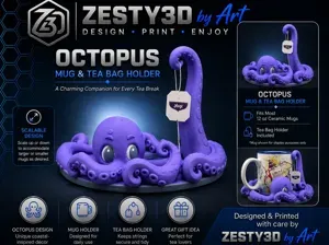 Octopus Mug & Tea Bag Holder