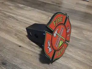 Firefighter Trailer Hitch Cover