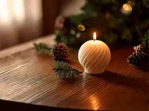 Mold for Christmas Ball Candle