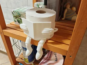 Funny Reading Buddy Toilet Paper Holder (Repaired)