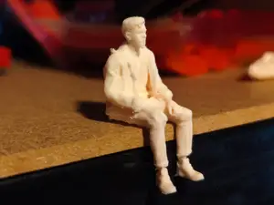 Seated Man Figure Jacket Dioramas & Scale Models