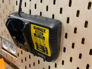 IKEA Skadis DEWALT DCB113 18v Charger Mount