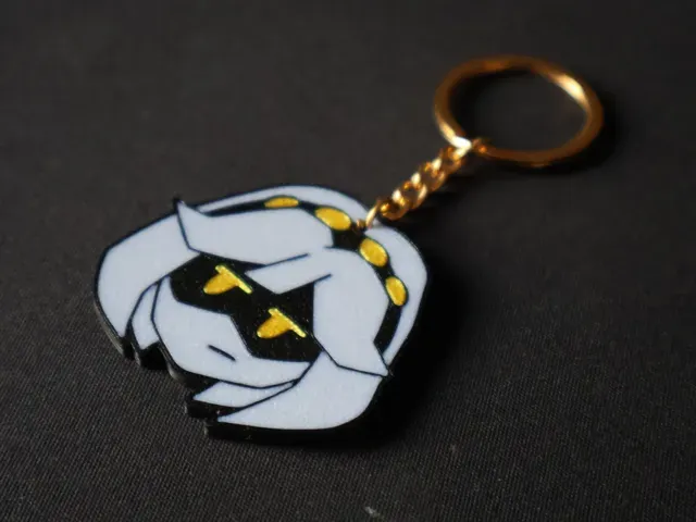 V Head Keychain Murder Drones Glitch pin — Image 4 of 6